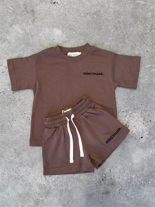 Essential Tee Set Dark Mocha